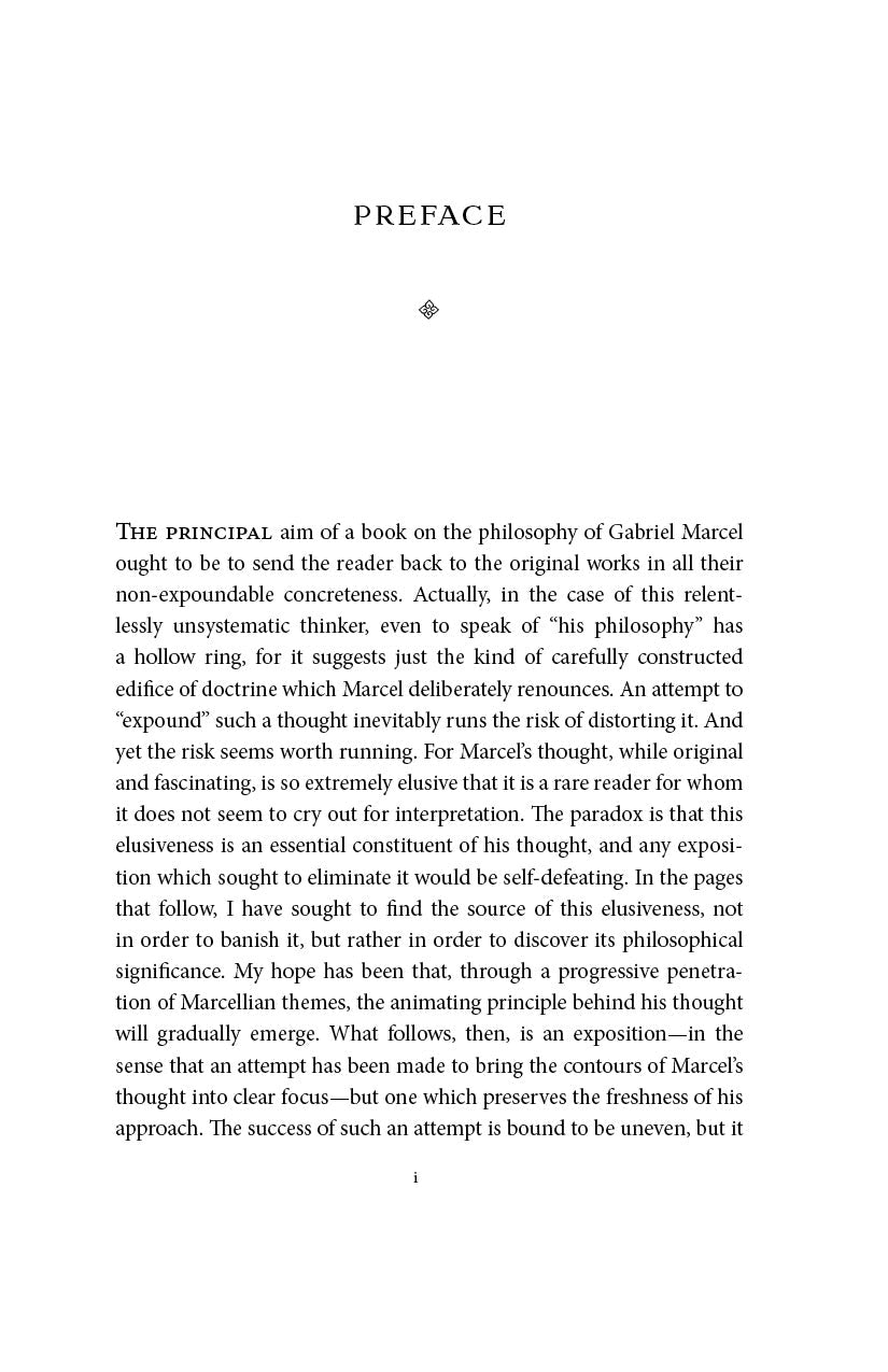 Paperback preface page with paragraph text and heading