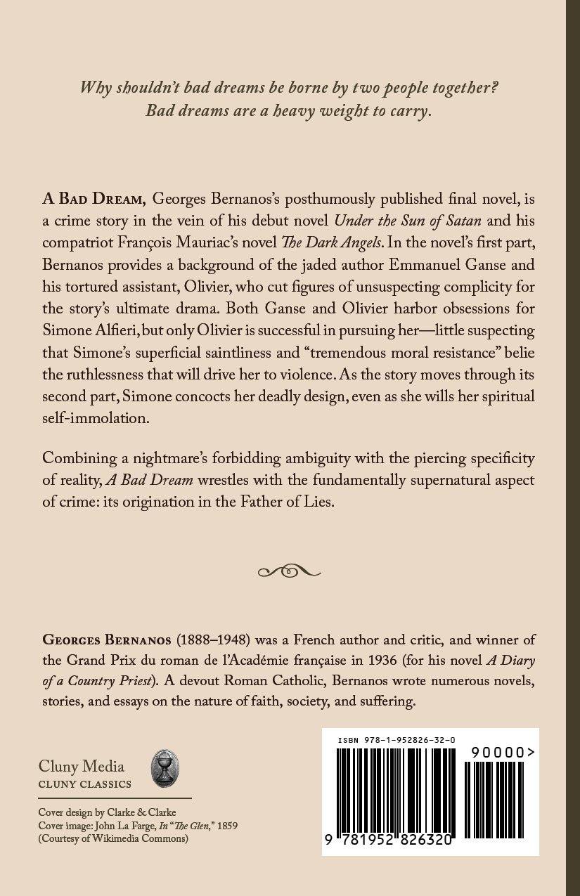 Book back cover with quote, author bio, Cluny Media, and barcode