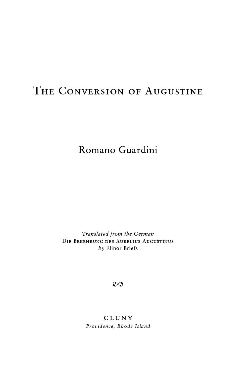 Book title page: The Conversion of Augustine by Romano Guardini