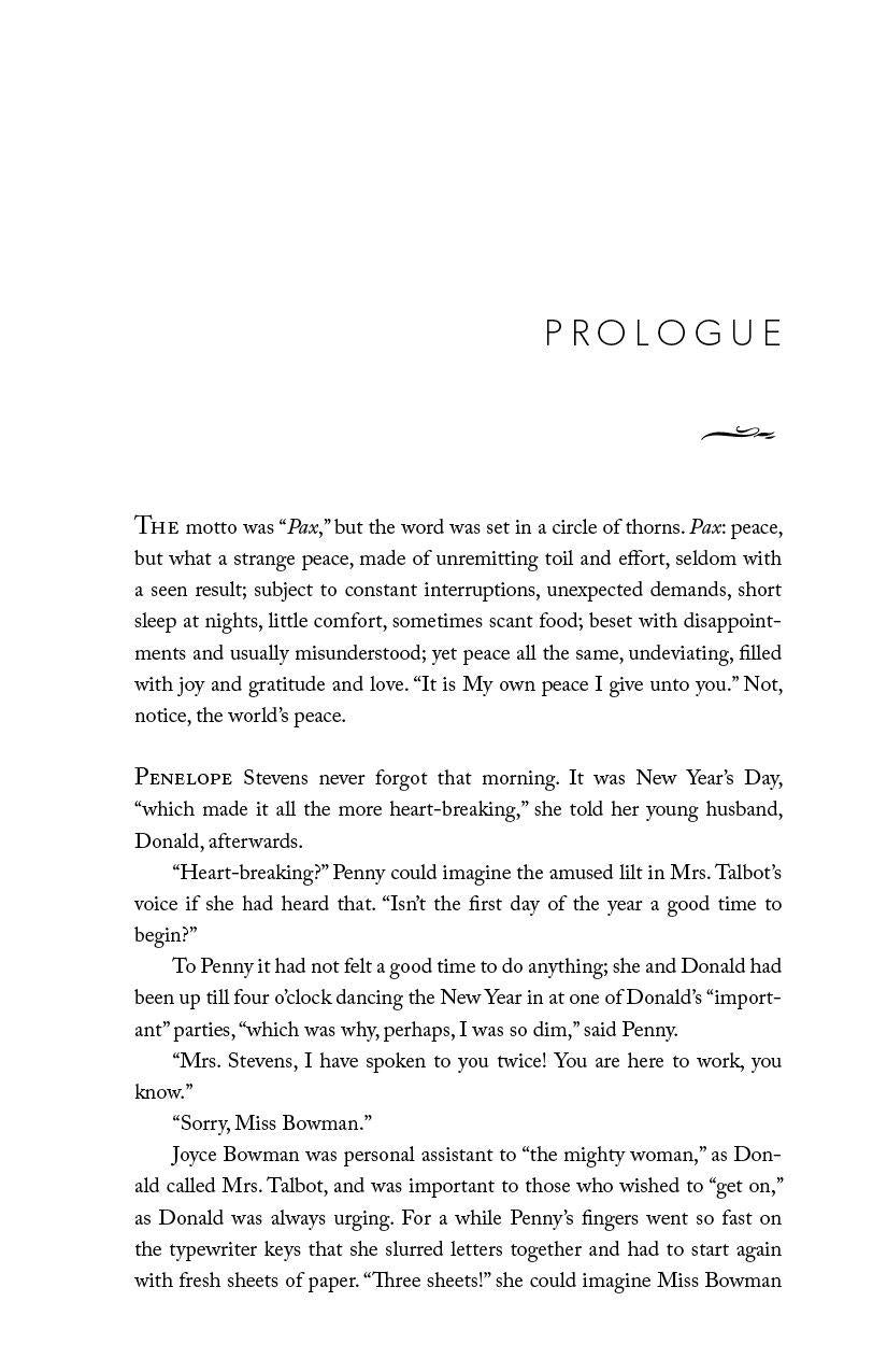 Novel page with 'PROLOGUE' heading and printed paragraphs