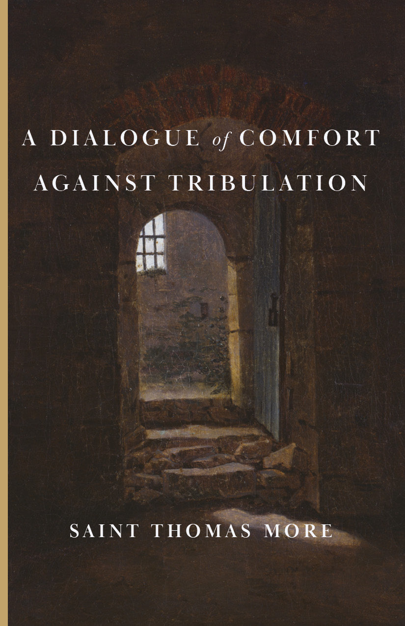 Book cover with dark arch doorway artwork and text "SAINT THOMAS MORE"