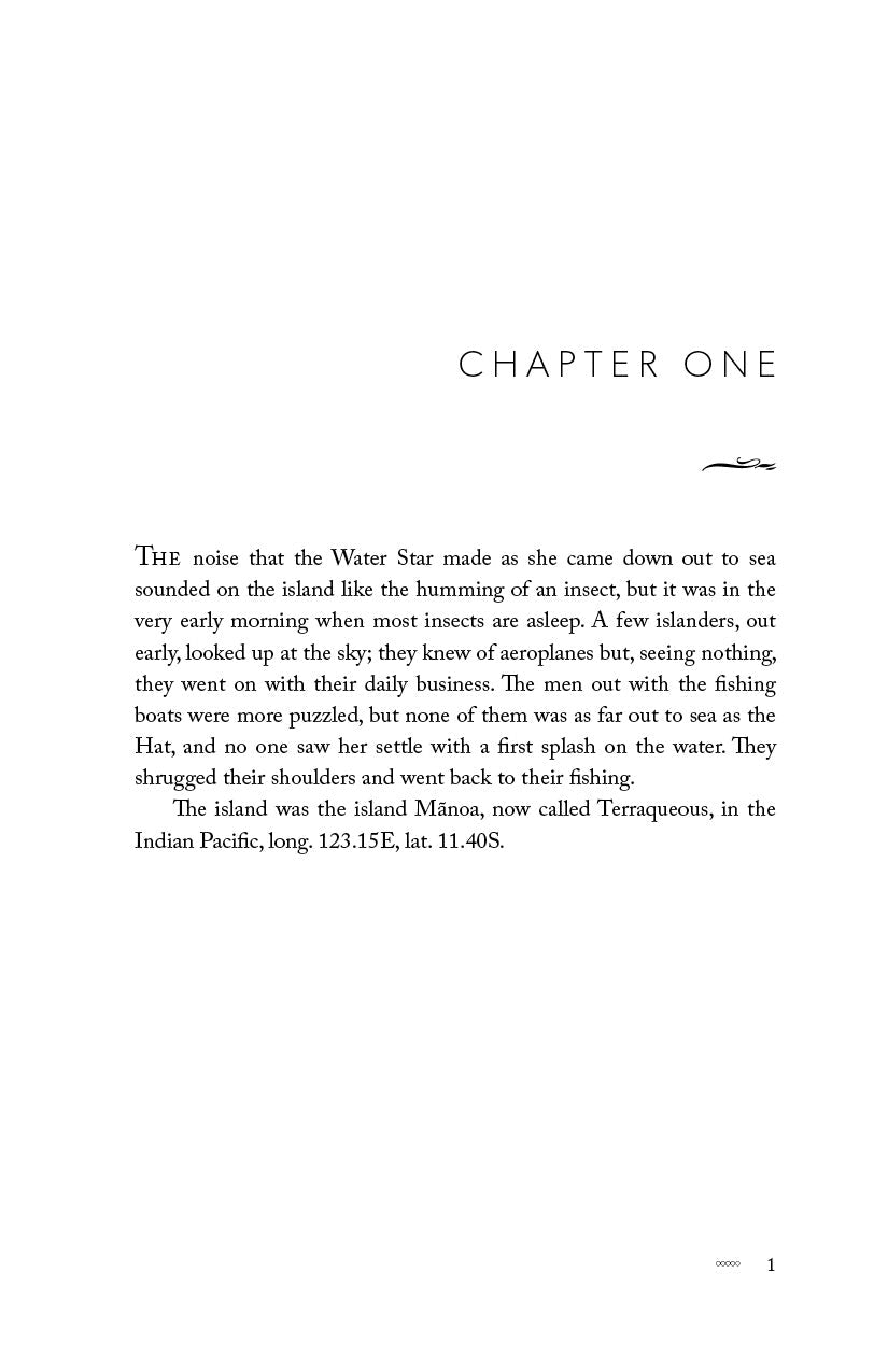 Novel book chapter page titled "Chapter One" with body text