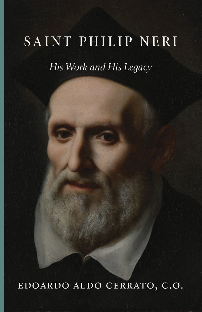 Saint Philip Neri book cover with portrait of an elderly bearded man