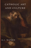 Book cover with Catholic Art and Culture title and painted religious portrait
