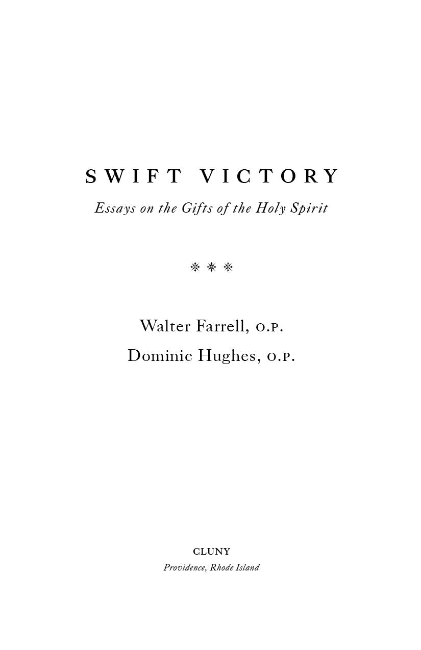 Book title page with Swift Victory and author names