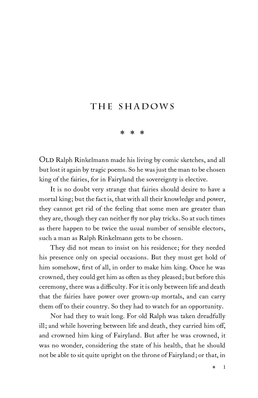 Printed story page from The Shadows and Other Tales, Collected Tales Vol. II