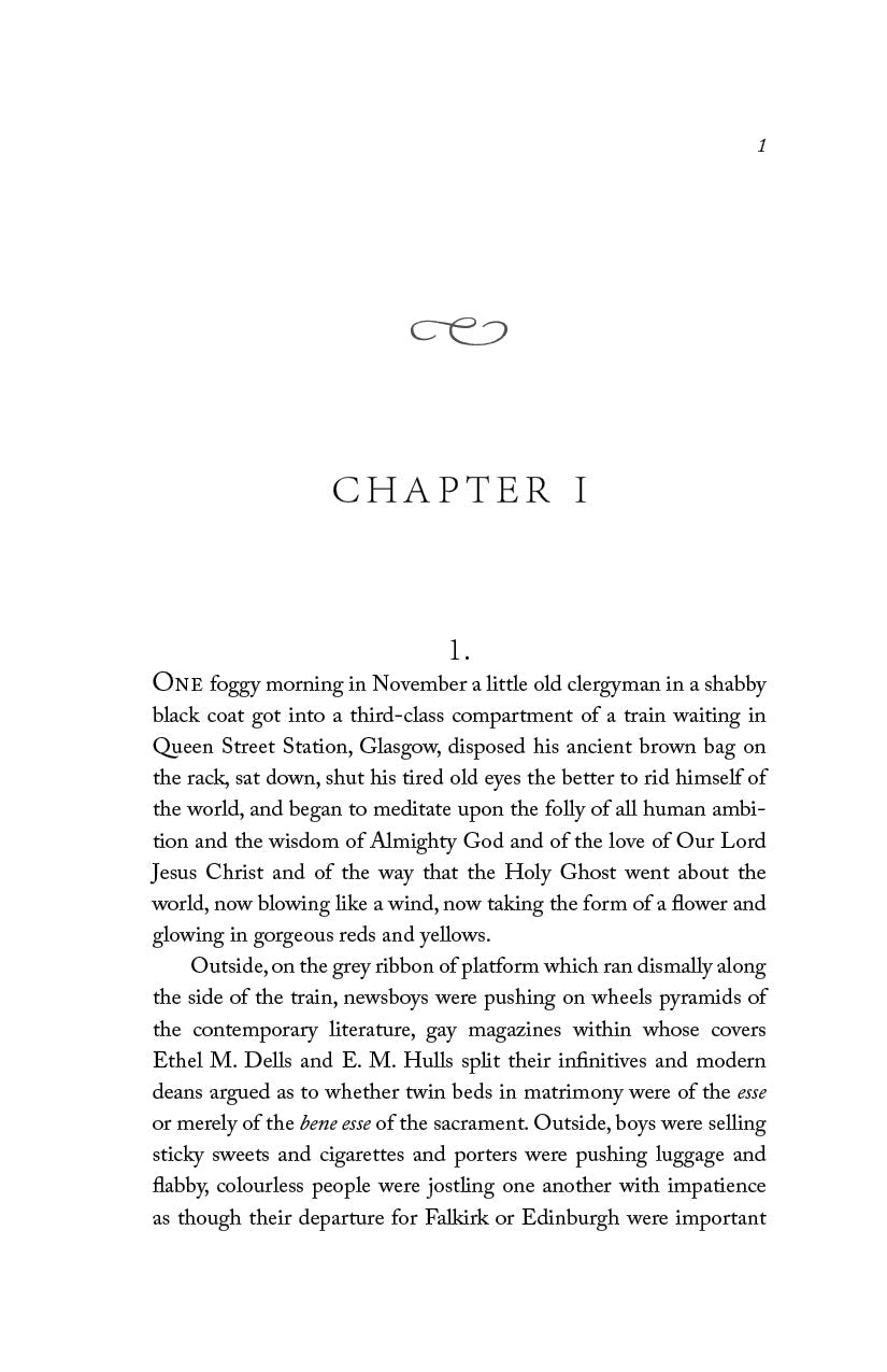 Miracle book chapter 1 page with printed narrative text.