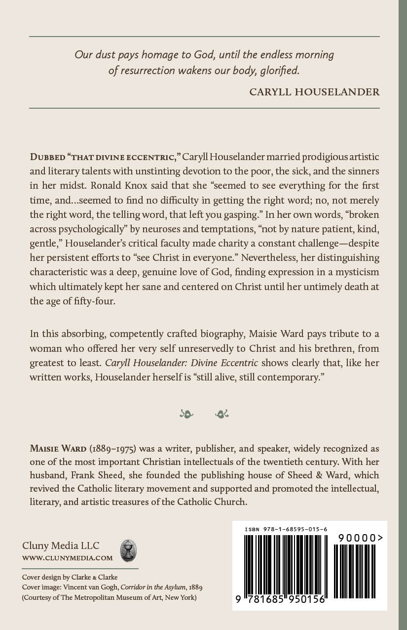 Back cover of Divine Eccentric book with author text and barcode