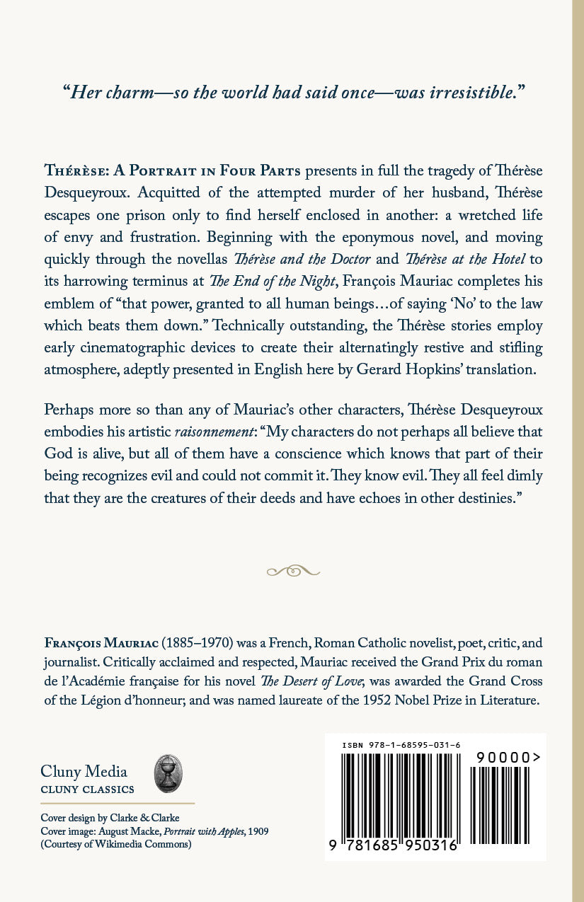 Paperback book back cover with synopsis text and publisher details