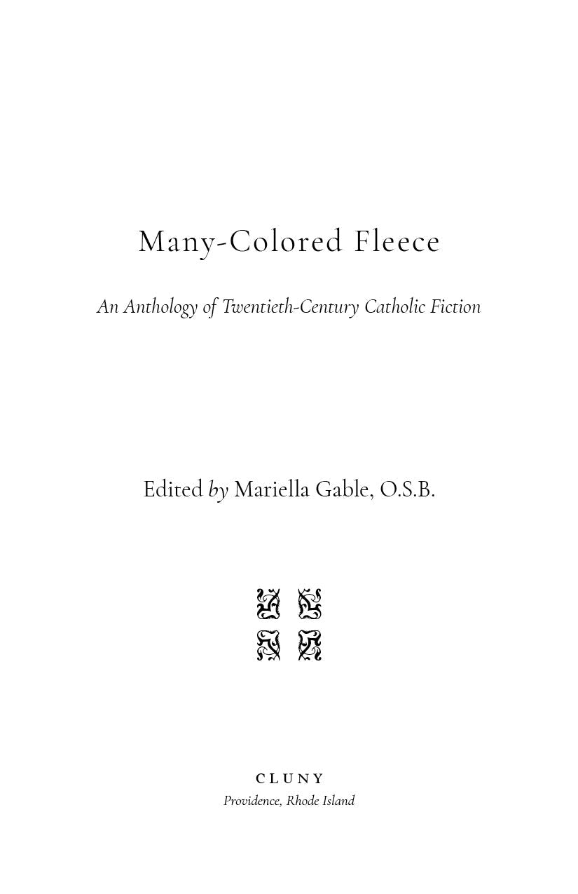 Fiction anthology book title page with editor and publisher details