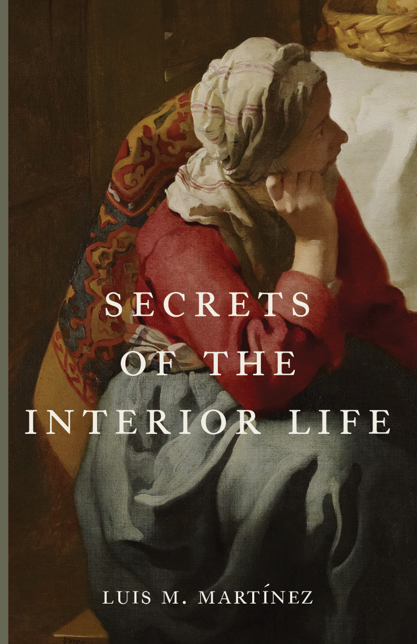 Book cover: woman portrait with title text, Secrets of the Interior Life.