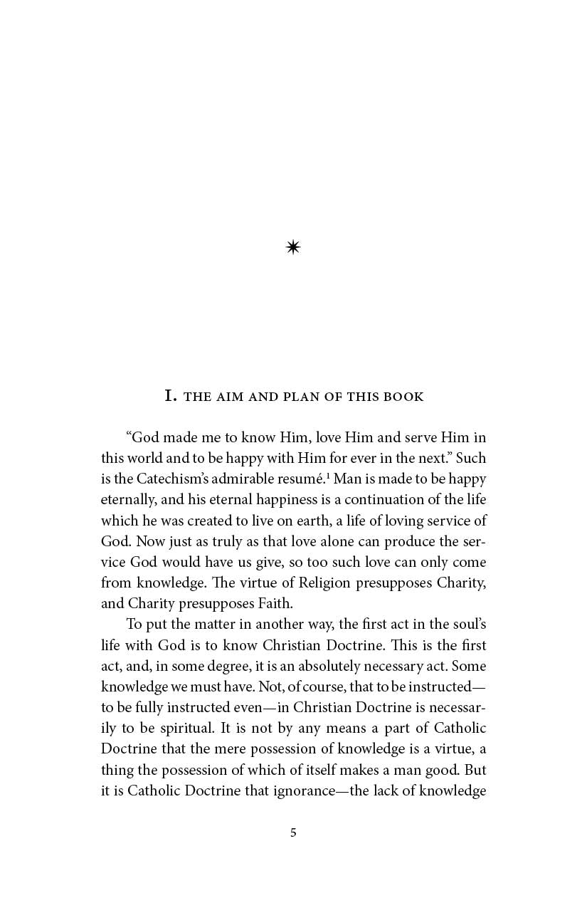 Book interior page with centered heading and several lines of printed text.
