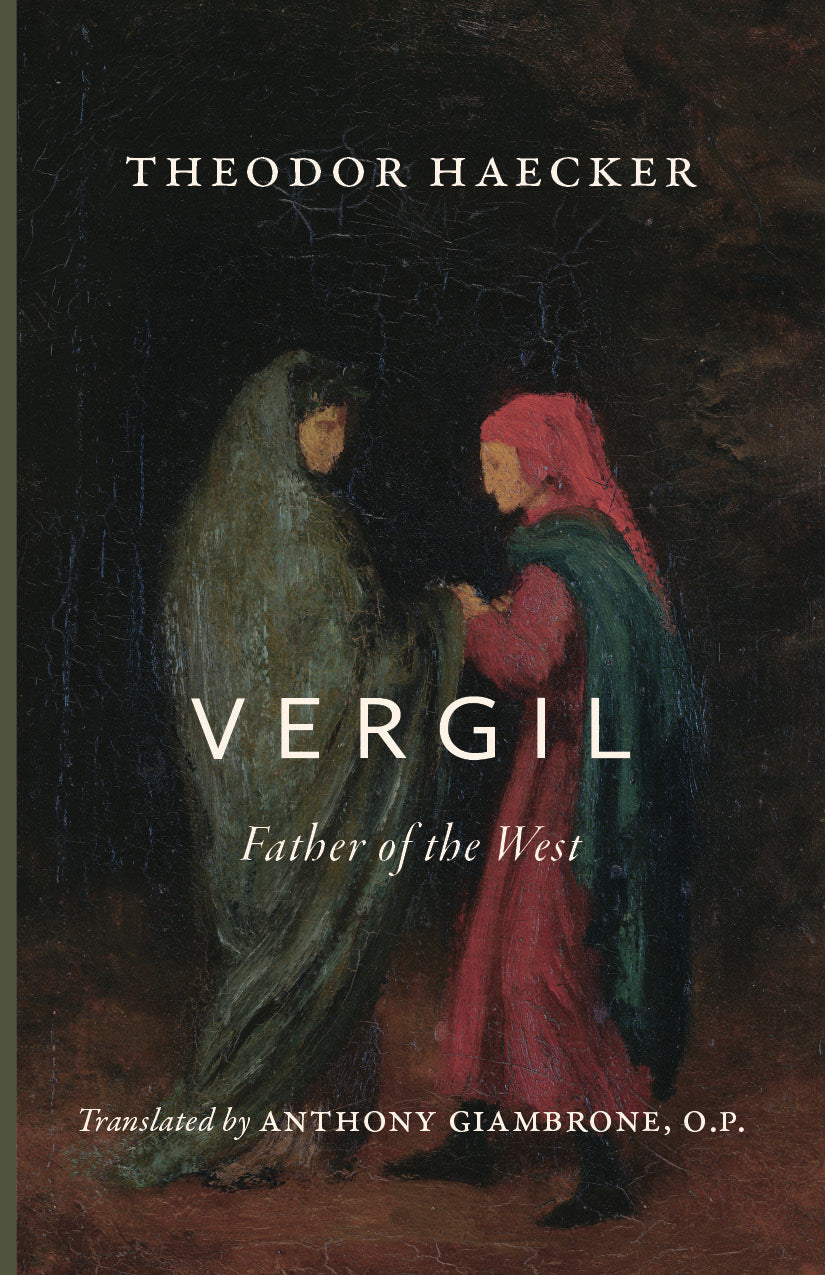 Vergil: Father of the West book, illustrated front cover with title