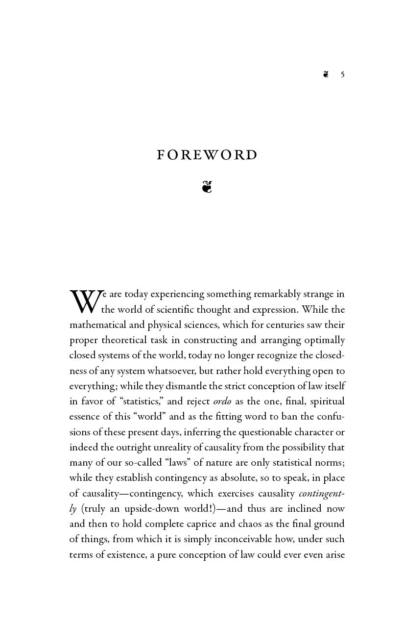 Vergil: Father of the West book, foreword page with serif text