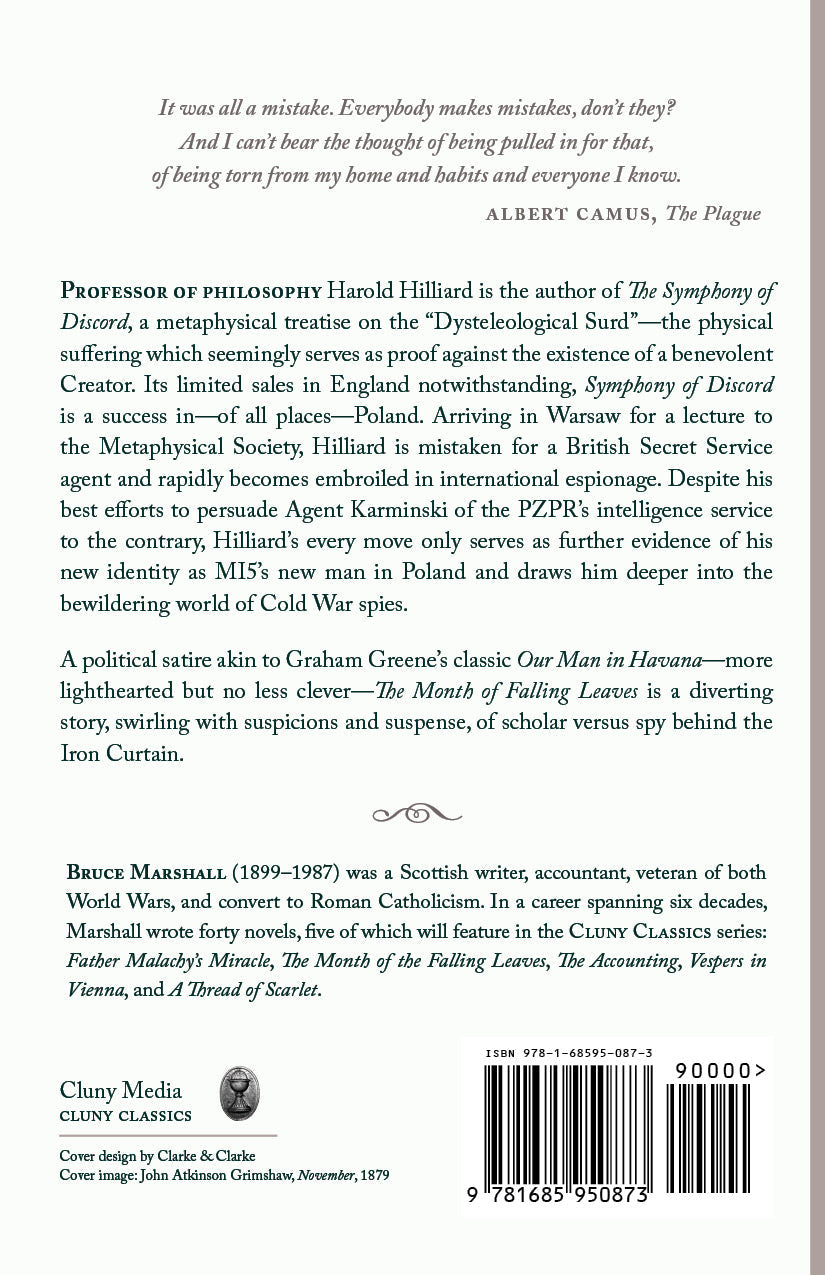 Back cover of novel with synopsis text, author bio, and barcode
