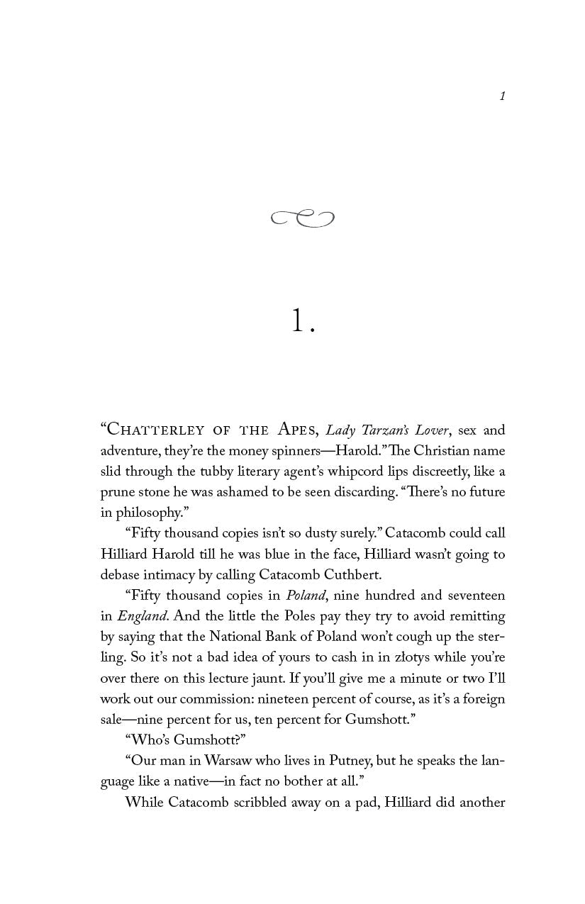 Interior page of novel chapter 1 with quote and body text