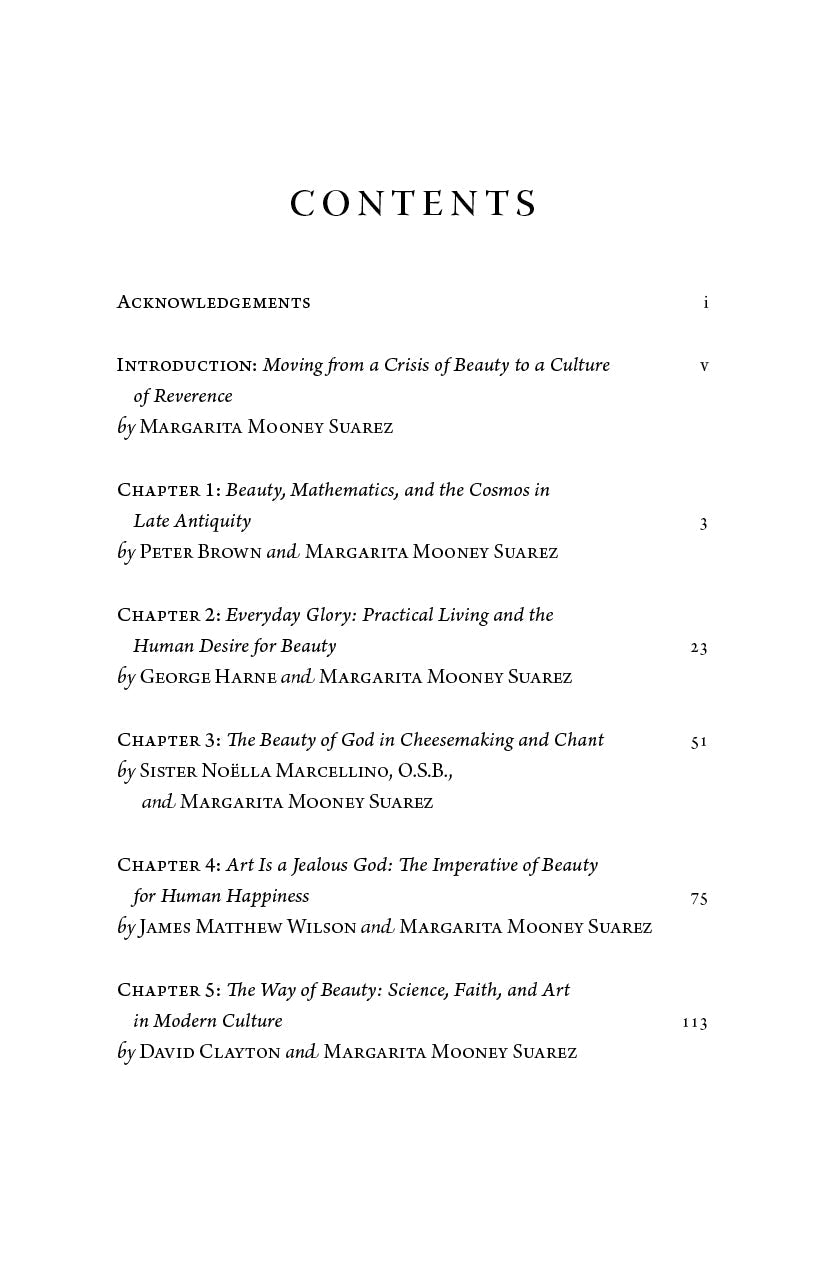 Book contents page listing chapters and acknowledgements