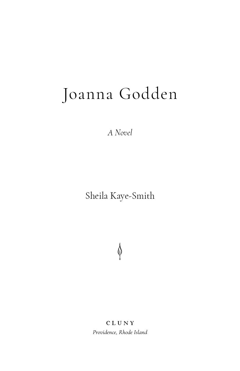 Book title page with Joanna Godden, A Novel, Sheila Kaye-Smith, and Cluny