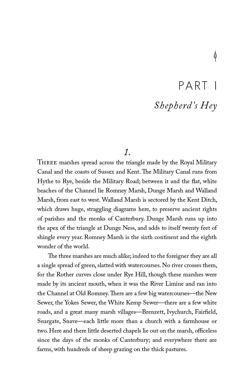Book page with 'Part I: Shepherd's Hey' and printed text