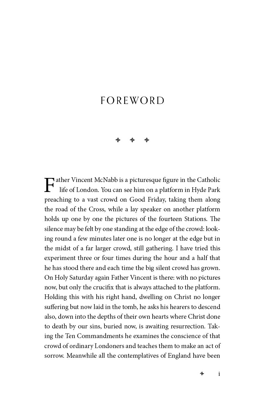 Book page titled 'FOREWORD' with paragraph text and three decorative icons.