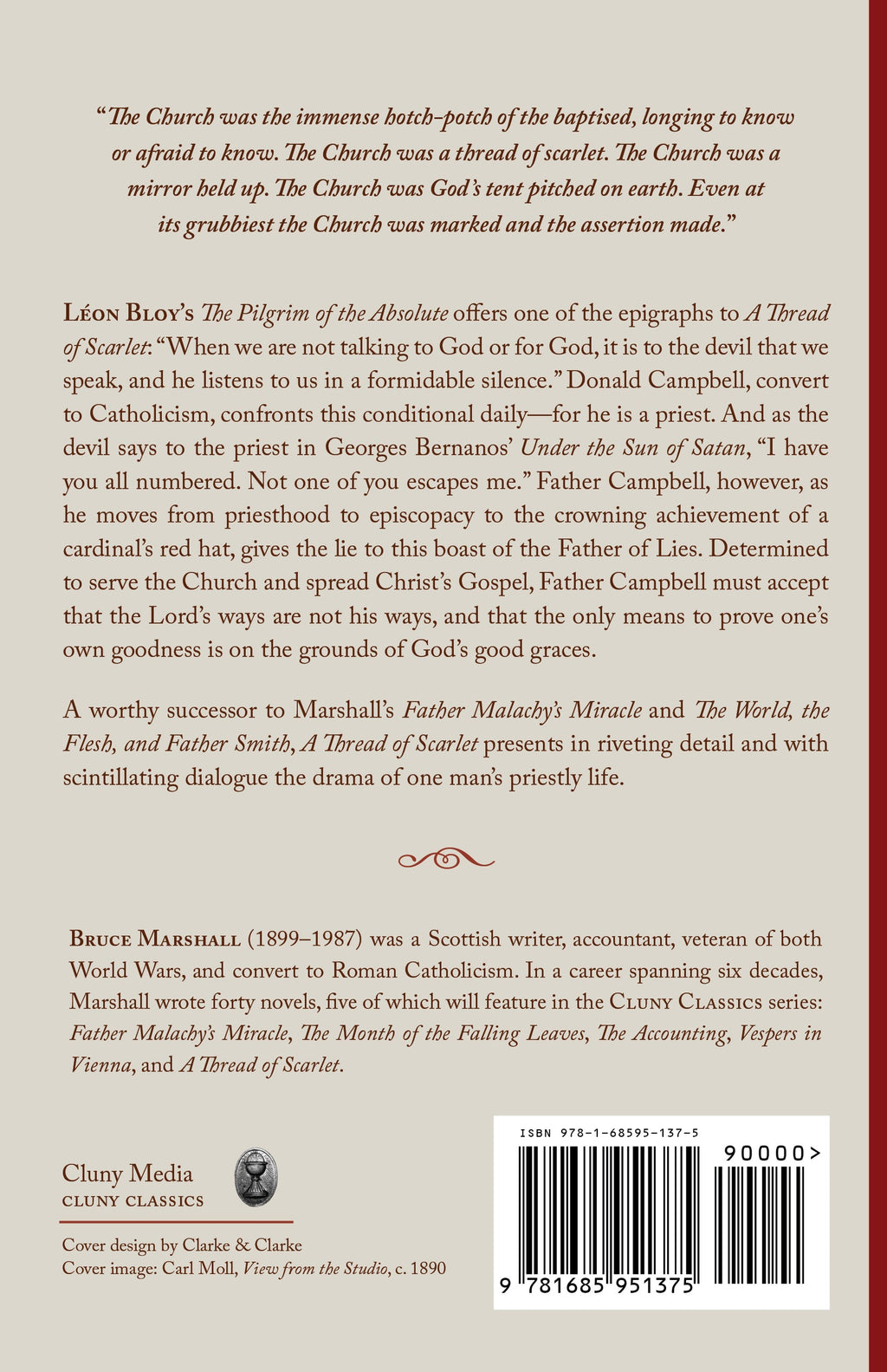 Book back cover with synopsis, author bio, and barcode