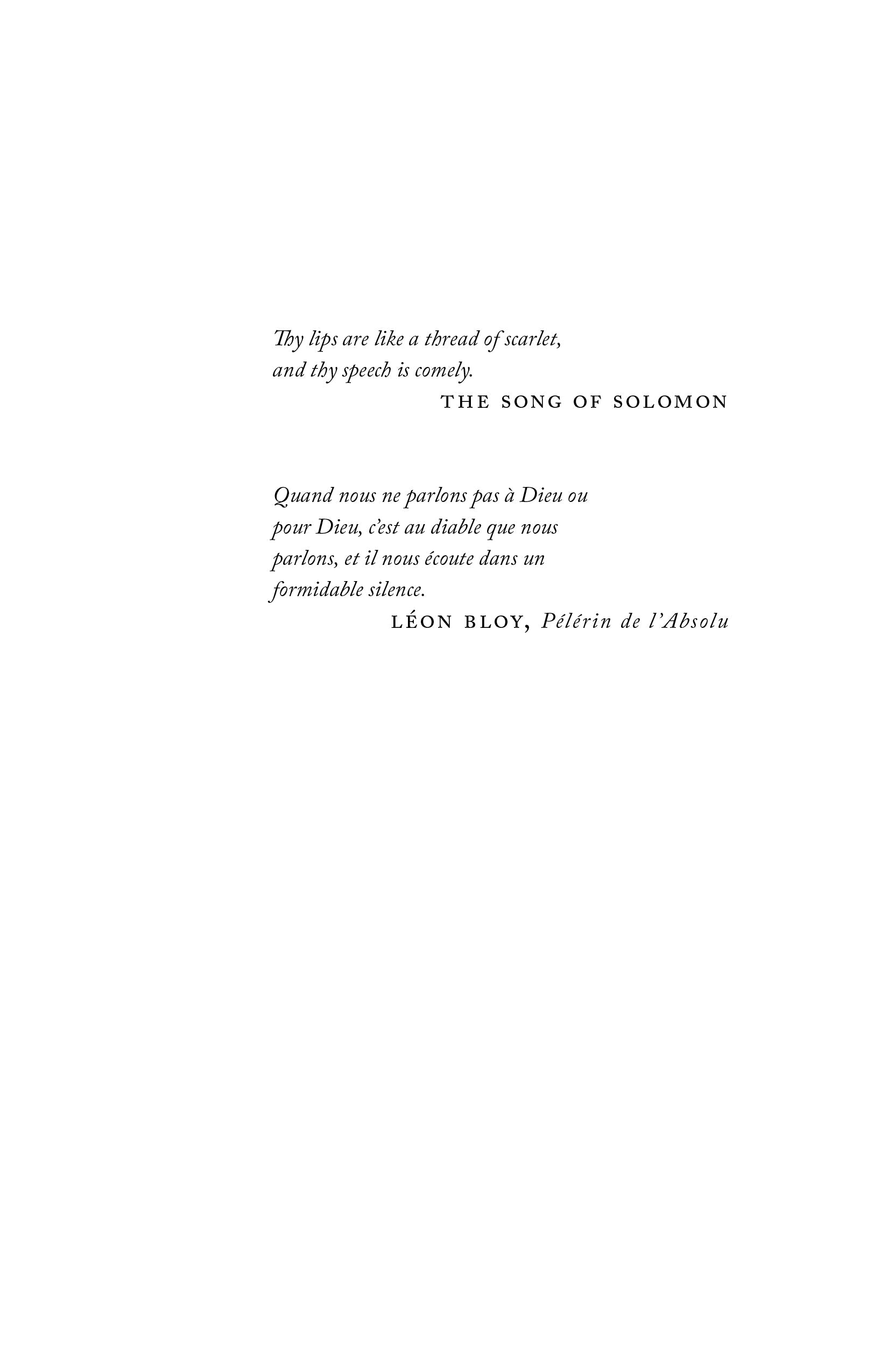 Book page with centered epigraph and chapter title text