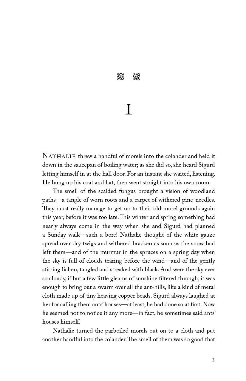 Novel book page with printed text, header and page number