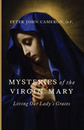Religious book cover with Virgin Mary portrait in blue veil