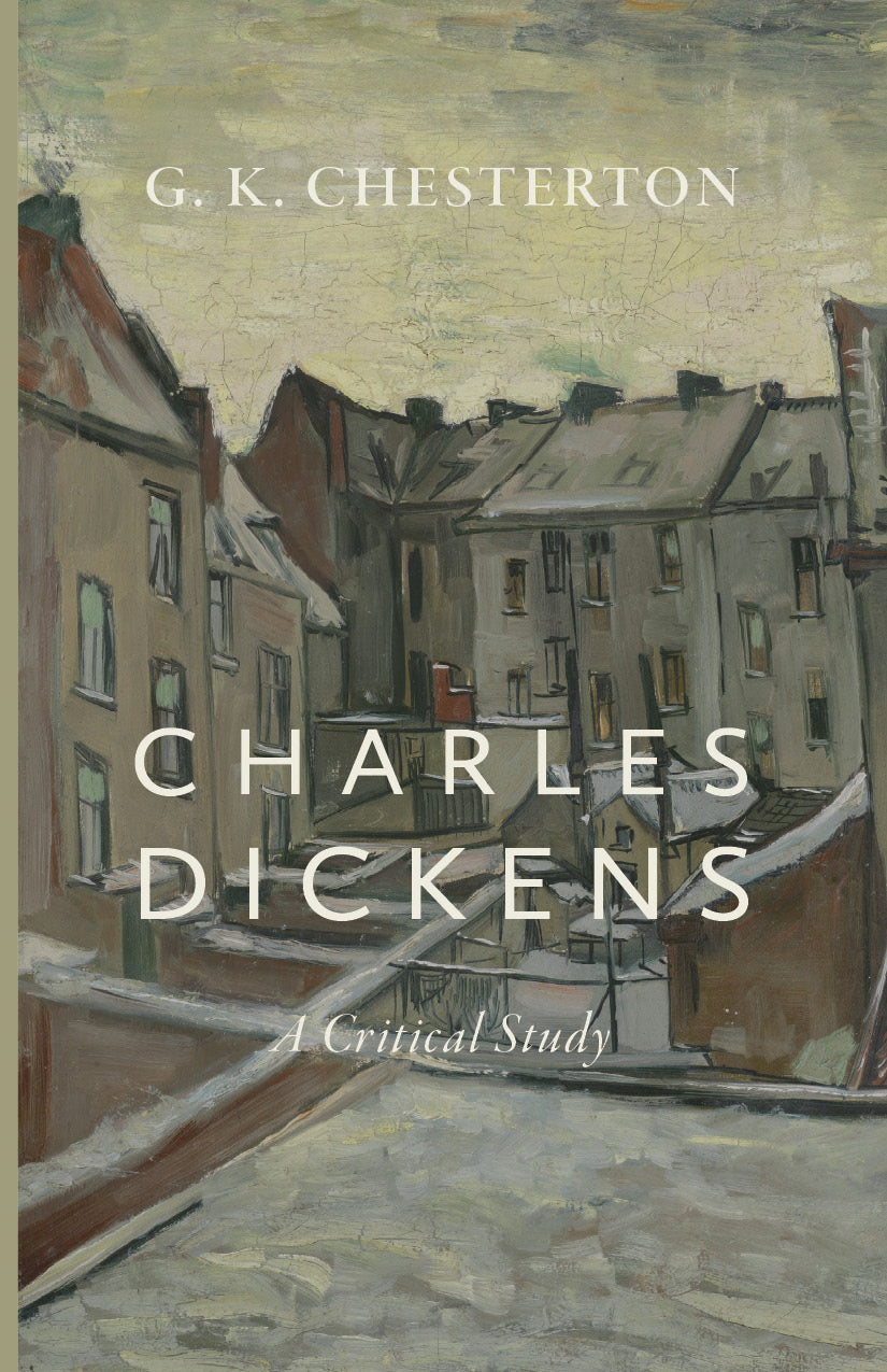 Charles Dickens critical study book cover with G. K. Chesterton and title text