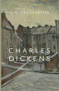 Charles Dickens critical study book cover with G. K. Chesterton and title text