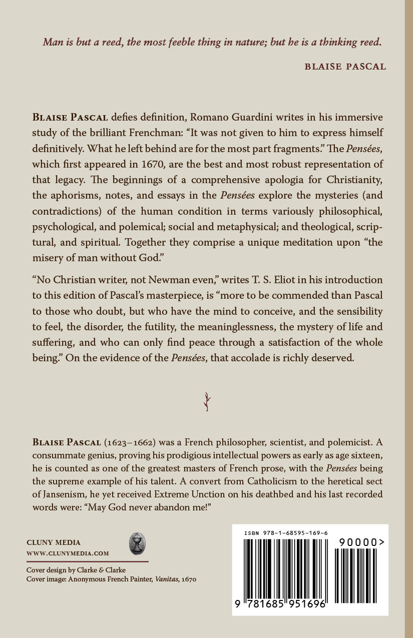 Back cover page with printed description text and a barcode