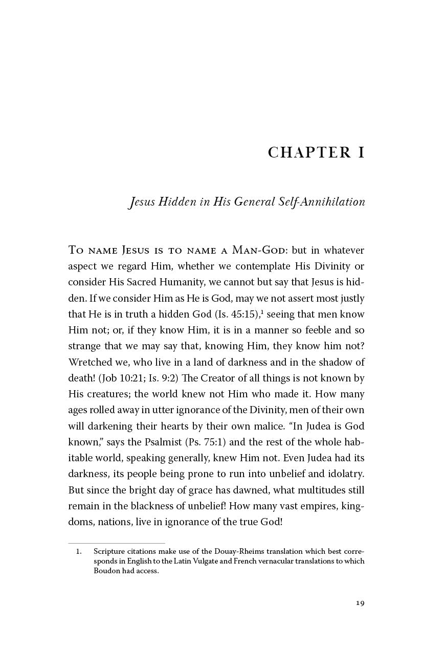 Book chapter page with heading 'CHAPTER I' and opening text