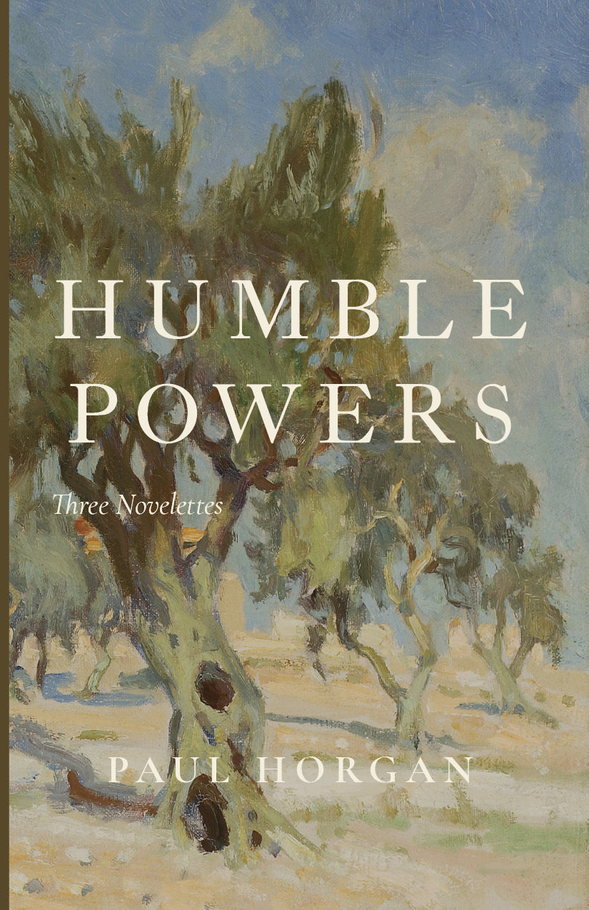Humble Powers book cover with desert scene and title by Paul Horgan