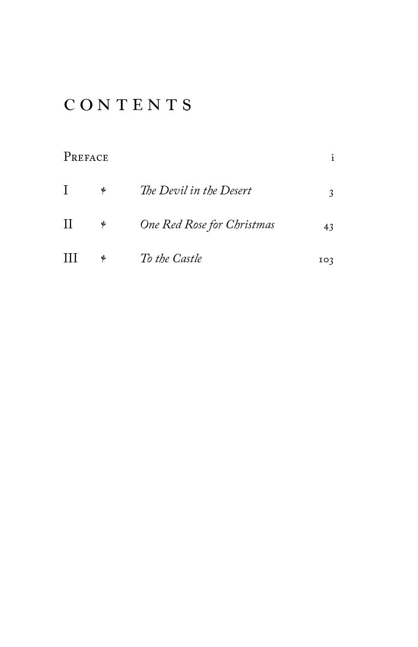 Humble Powers contents page listing chapters with page numbers