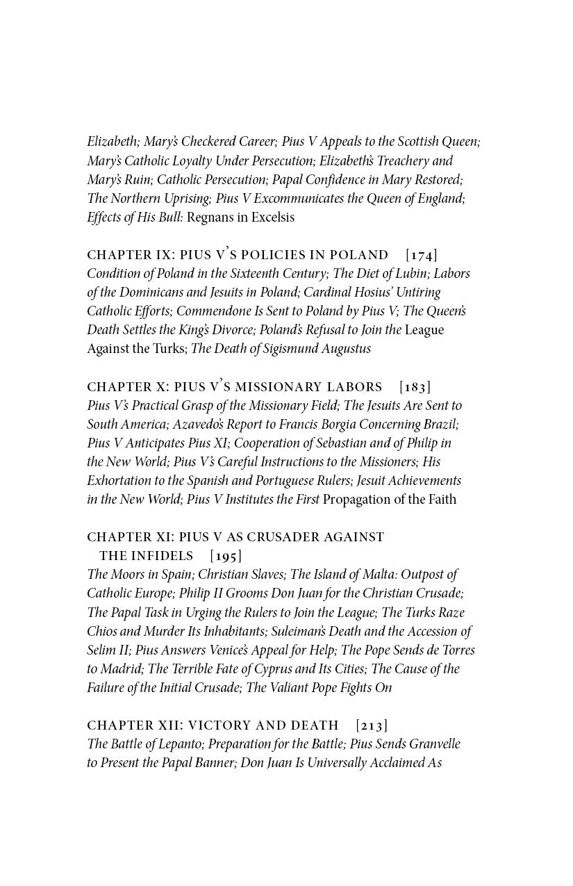 Book page with printed chapter text, including section headings for The Sword of Saint Michael