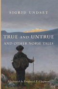 Illustrated book cover for Norse tales by Sigrid Undset