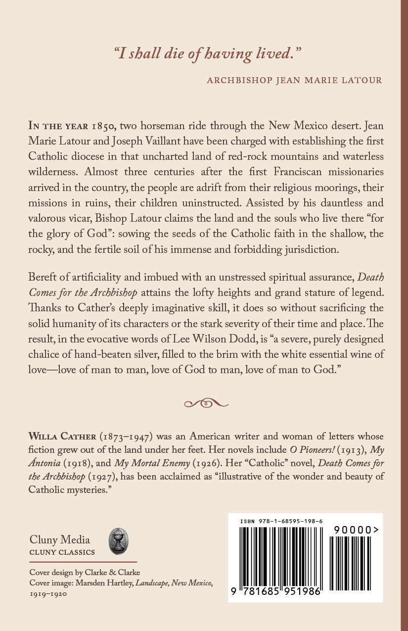 Back cover book blurb with quote, author bio, and barcode
