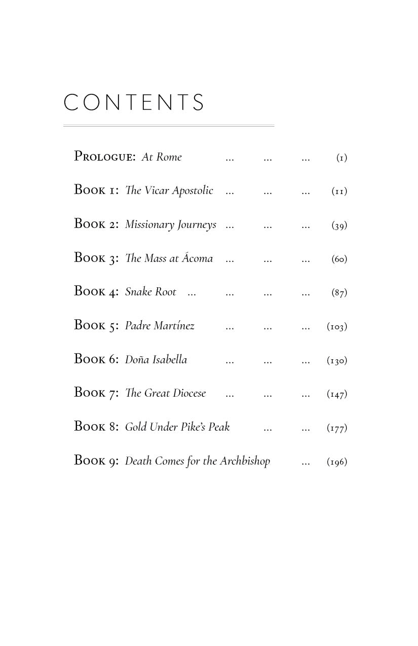 Contents page listing Prologue and Books I–IX with page numbers