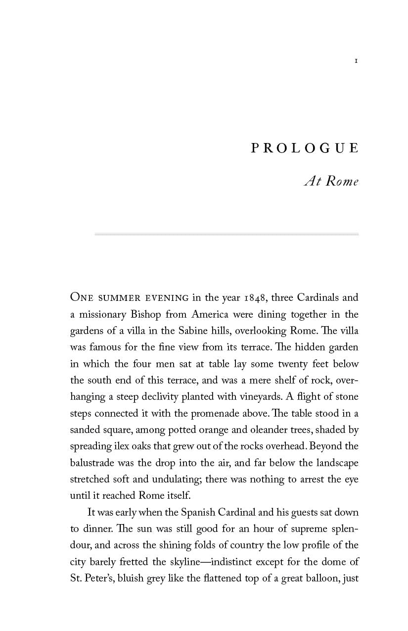 Prologue page titled 'At Rome' with opening paragraphs