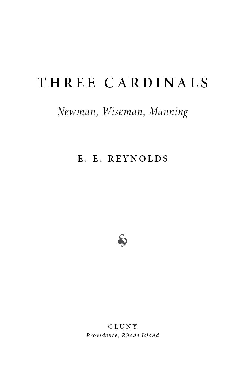 Book title page with large centered title, author E. E. Reynolds, and Cluny publisher
