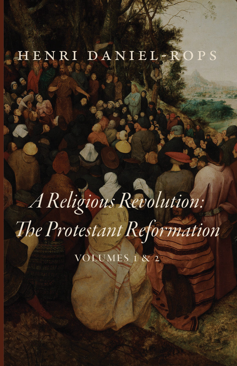 Book set cover: 'A Religious Revolution: The Protestant Reformation' volumes 1 & 2.