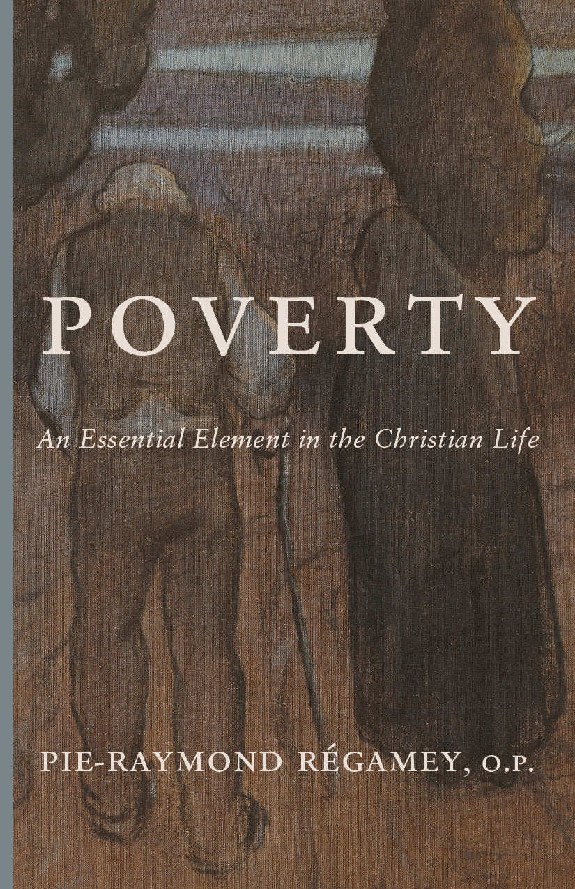 Poverty book cover with title and subtitle over textured illustration