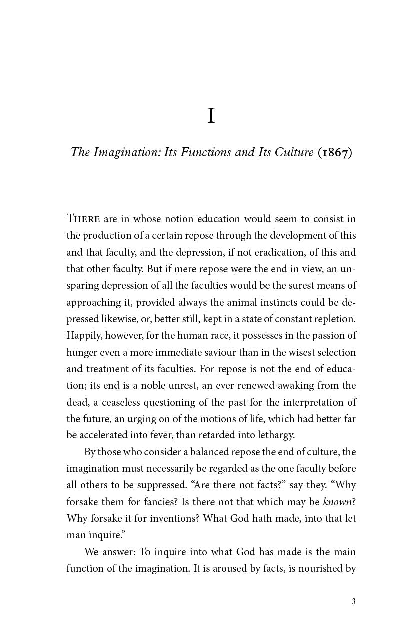 Book page with section title and body text on imagination functions and culture