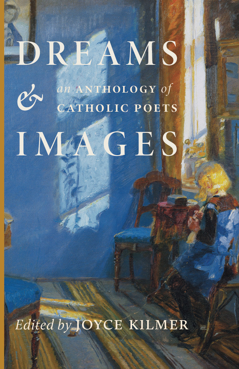 Book cover with blue artwork, title lettering, and editor credit for Joyce Kilmer
