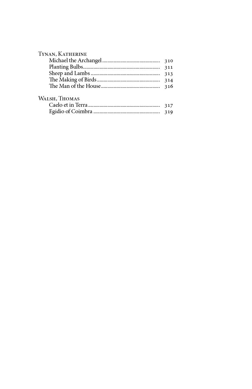 Anthology book page with centered lines of text and page numbers