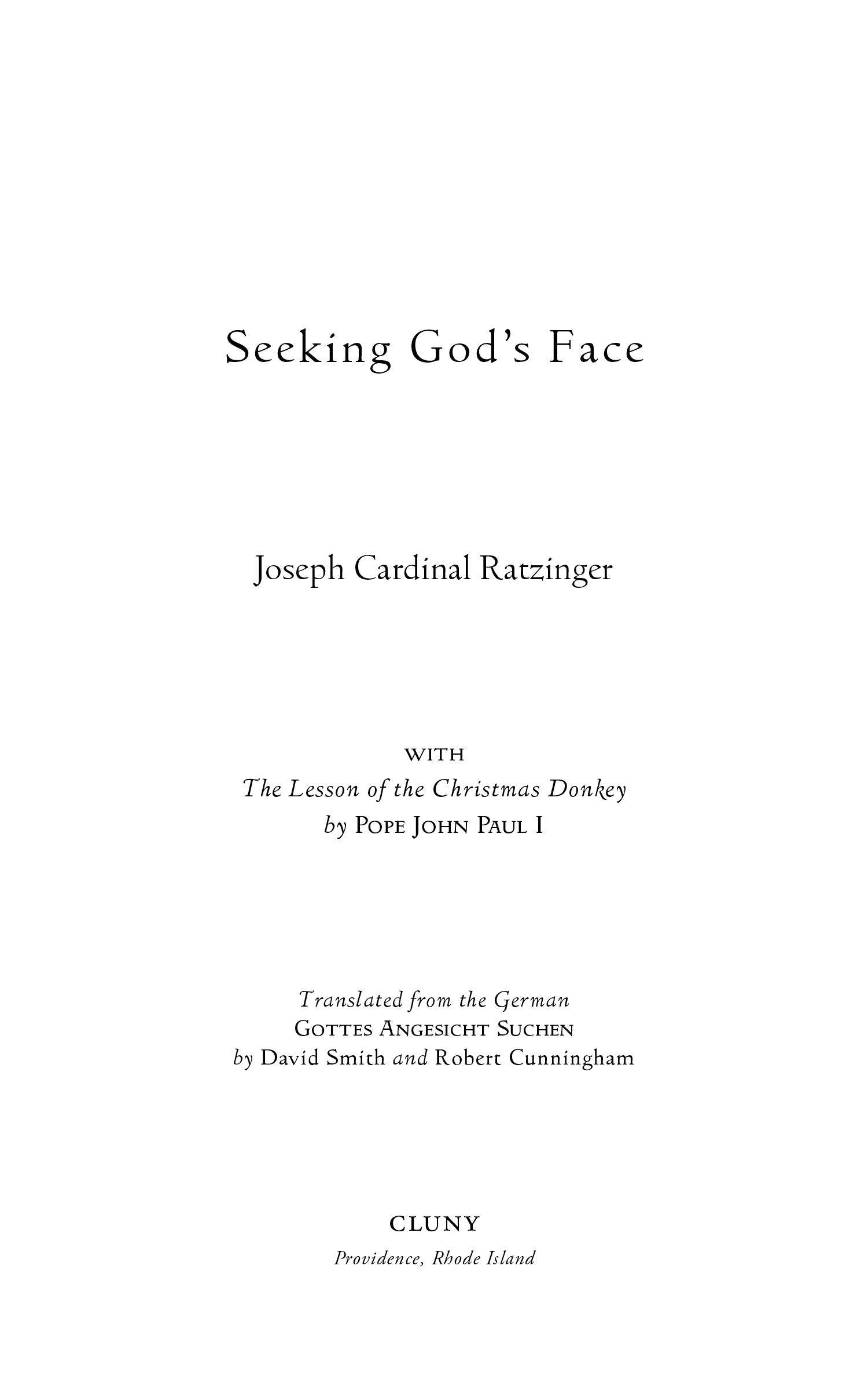 Title page with Joseph Cardinal Ratzinger and translated edition credits