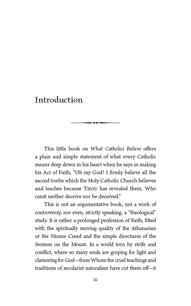 Religious book introduction page with heading and paragraph text