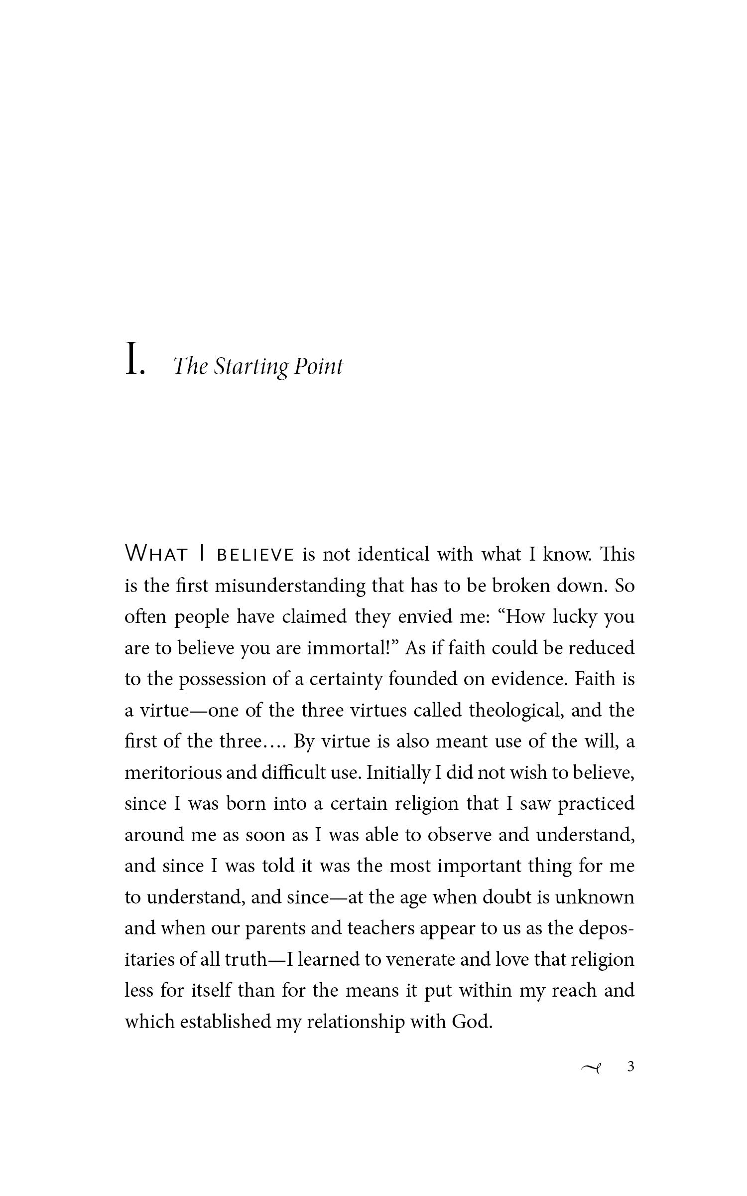 Book page titled "The Starting Point" with body text