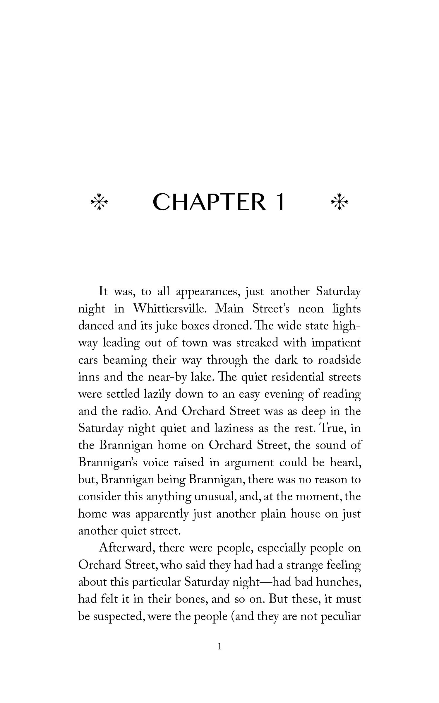 Chapter 1 page with printed text from the book.