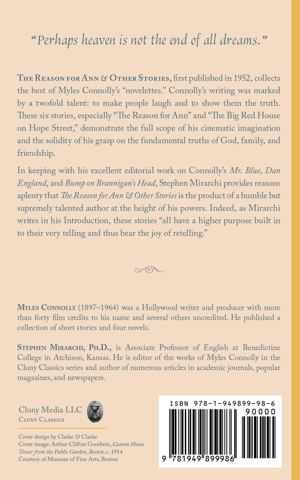 Back cover with synopsis text and ISBN barcode